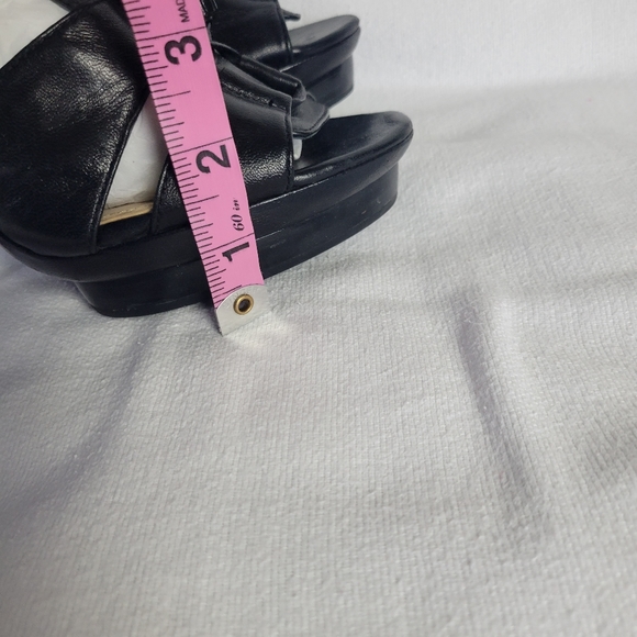 Coach Teagan Black leather sandals - Picture 6 of 15